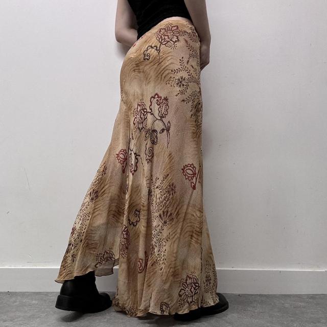 Paisley watercolour floaty maxi skirt