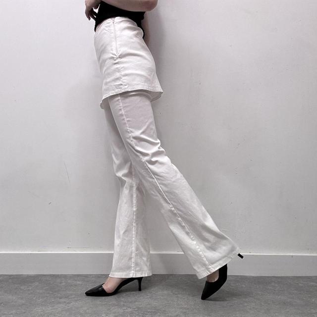Layered flares with mini skirt