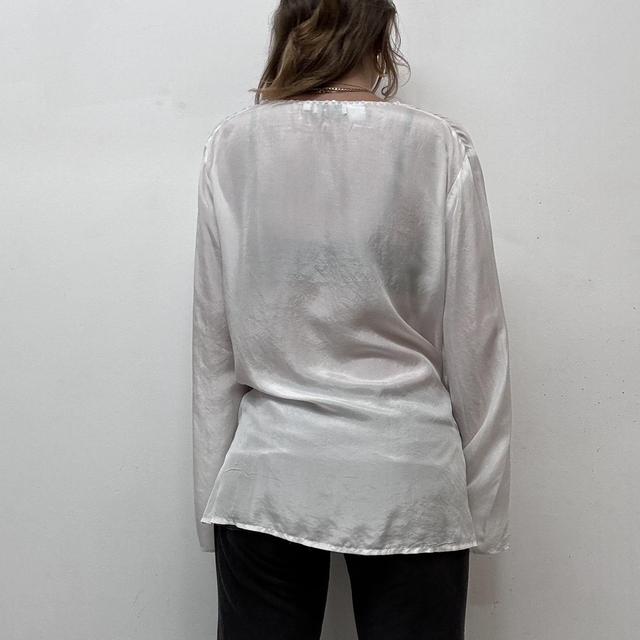 White floaty flared fairy shirt
