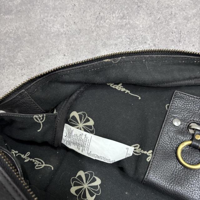 Black nike leather holdall bag