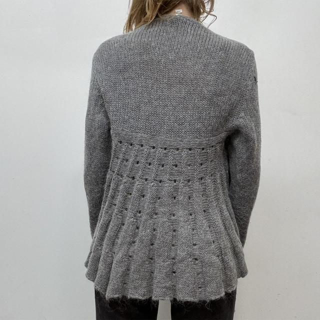 Knitted floaty mohair cardigan