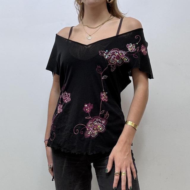 Mesh butterfly Y2K fairy vest