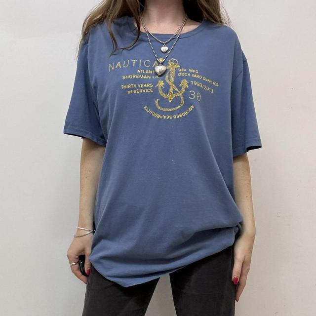 Vintage oversized blue NAUTICA T-shirt