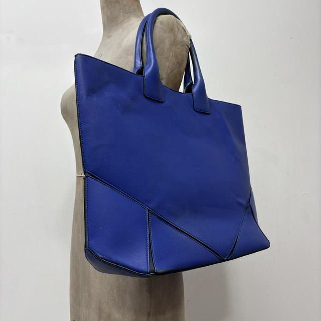 Blue leather Givenchy oversized shoulder bag