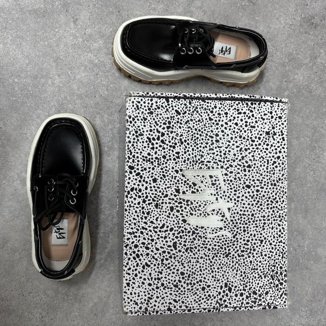 Eytys black Mykonos loafers platform shoes