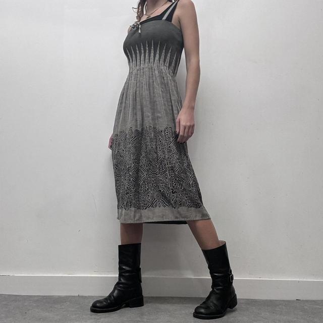 Paisley flare printed dress