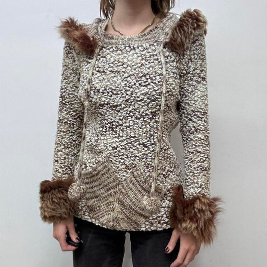 Fairy knit hoodie jumper