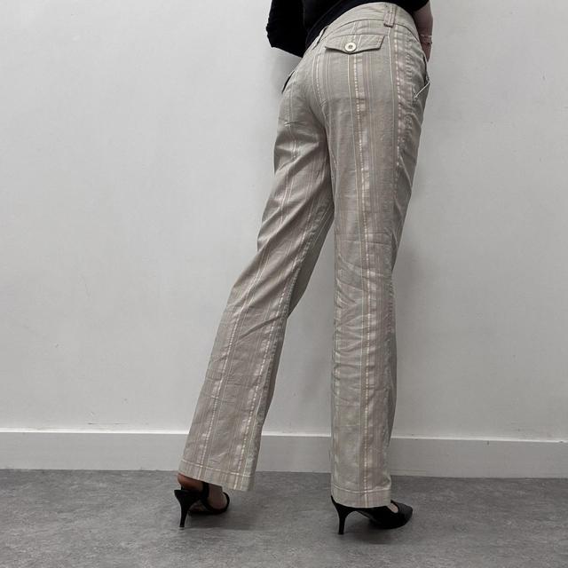 Pinstripe cargo suit pants