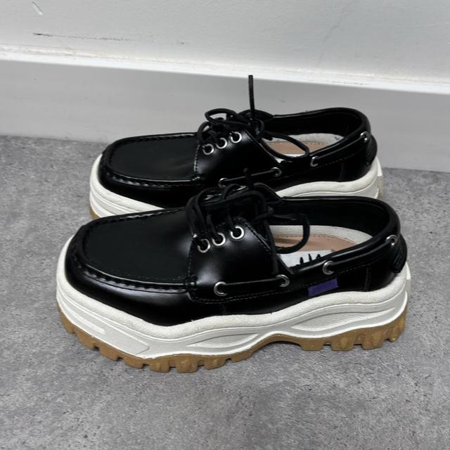 Eytys black Mykonos loafers platform shoes
