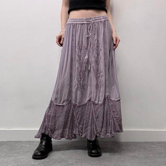 Lilac fairy grunge handkerchief maxi skirt