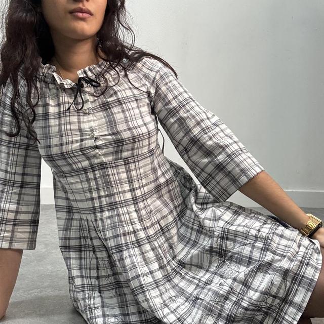 Cop copine checked shirt dress
