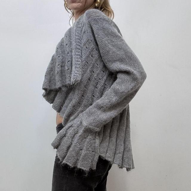 Knitted floaty mohair cardigan