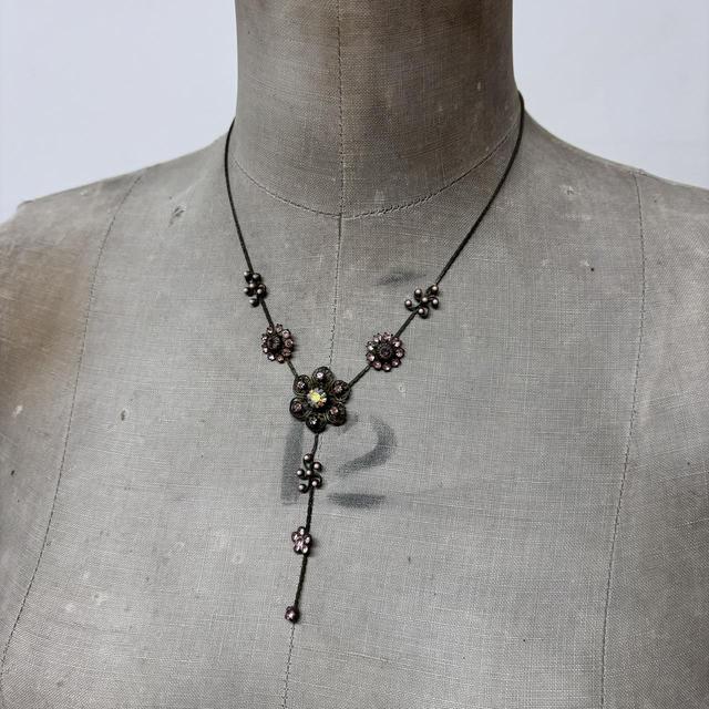 Drape boho fairy crystal necklace