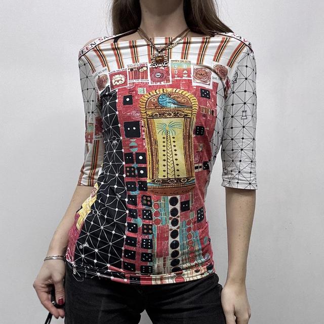 Save the Queen graphic halter tshirt