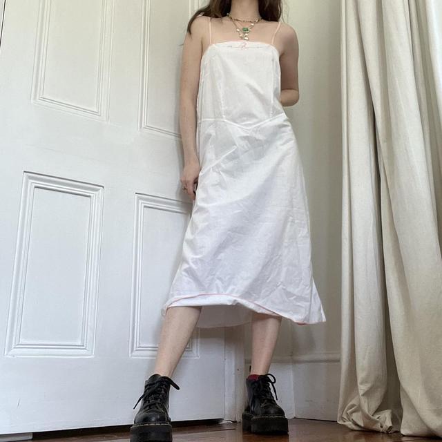 Vintage antique linen slip dress