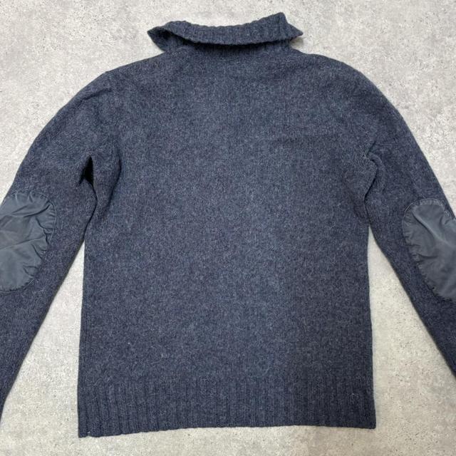 Blue wool preppy jumper