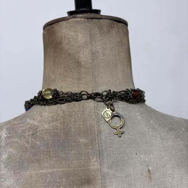 Archival horn chain necklace