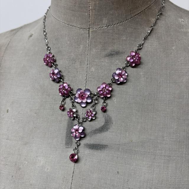 Drape boho fairy crystal necklace