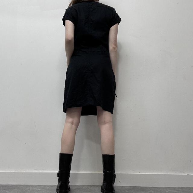 Black 90s utility dress