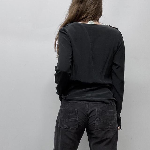 Black silk sezane shirt