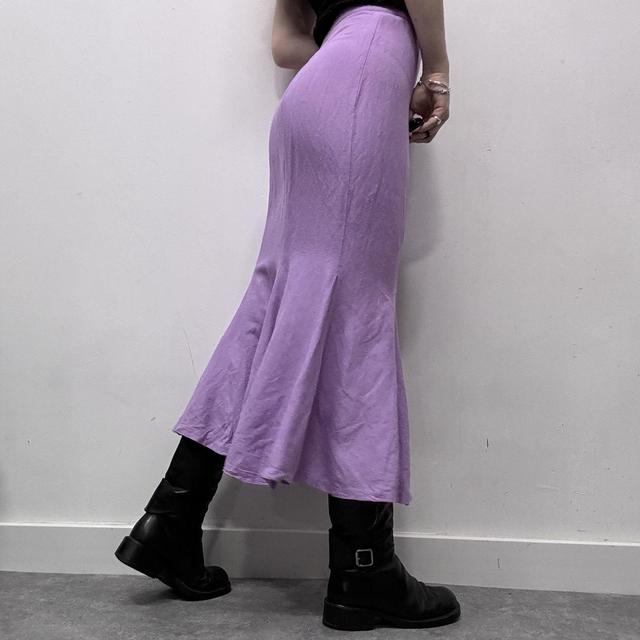 Fit and flare peplum maxi skirt