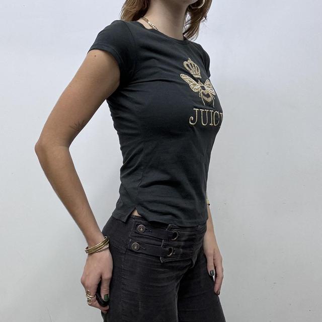 Graphic embroidered juicy baby tee