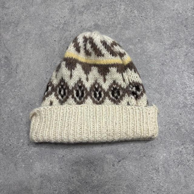 Patterned norweigan wool hat