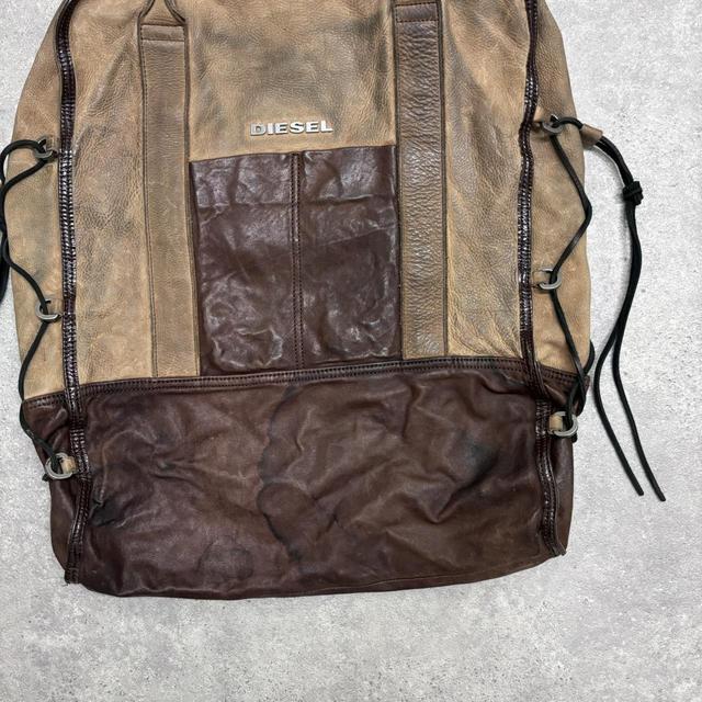 Distressed archival diesel oversized bag