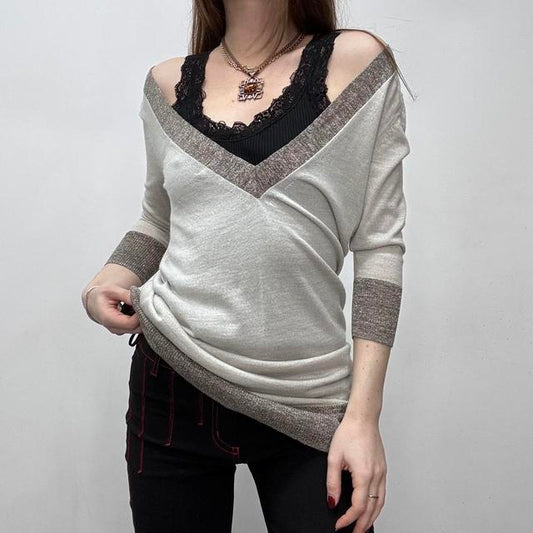 Slouchy wide neck allsaints jumper