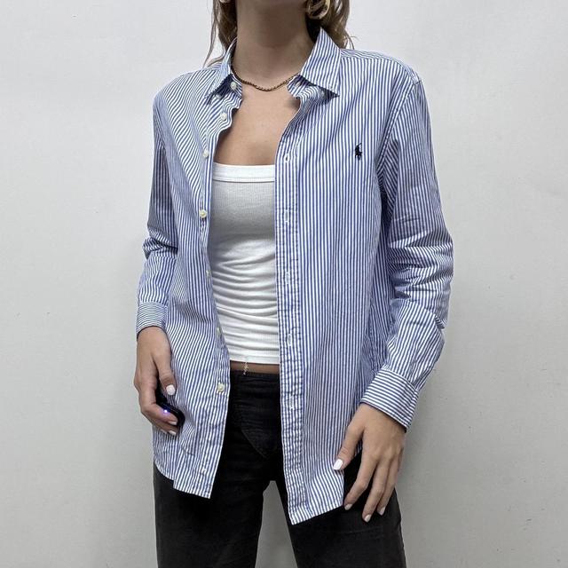 Ralph Lauren blue pinstripe shirt