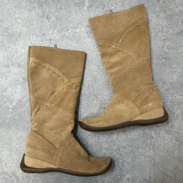 Boxing suede moto biker boots