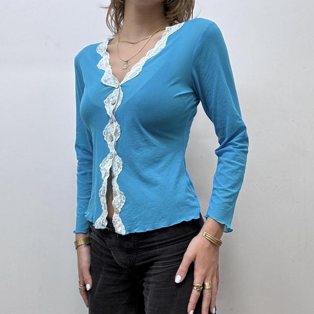 Sheer mesh lace cardi