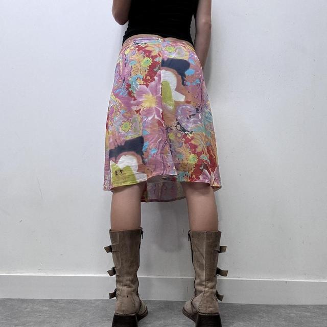 Patterned floaty fairy watercolour skirt
