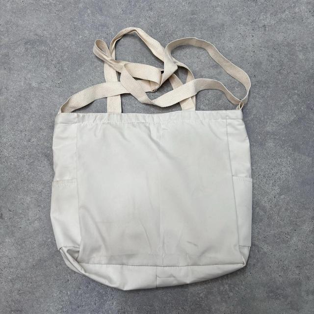 Cream cargo shoulder bag