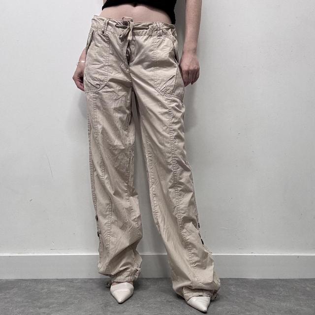 Y2k tan cargo pants
