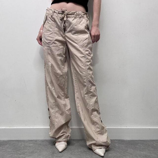 Y2k tan cargo pants