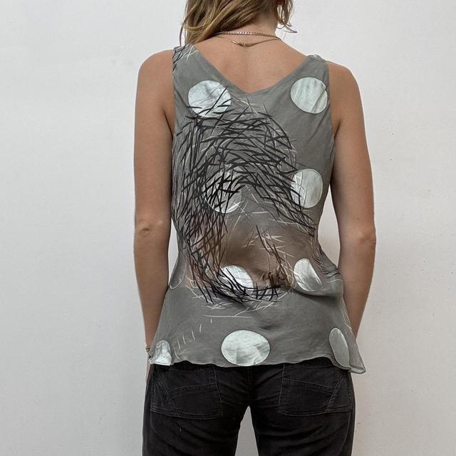 Abstract fairy graphic patterned vest