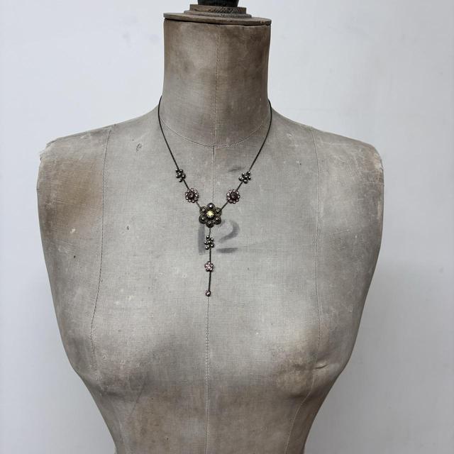 Drape boho fairy crystal necklace