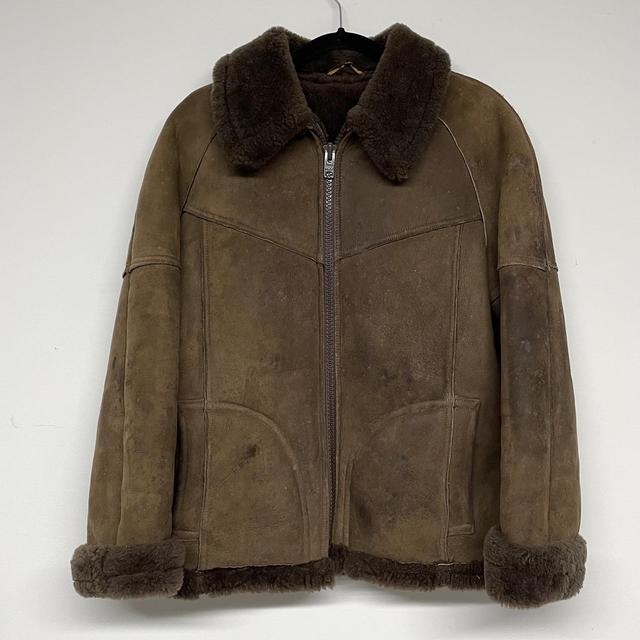 Brown Shearling aviator jacket