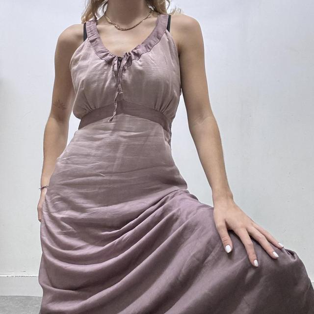 Floaty silky maxi dress