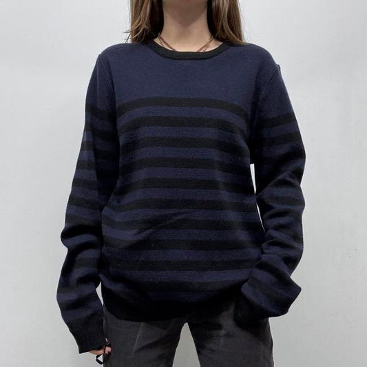 Striped Ami Paris oversized wool jumper