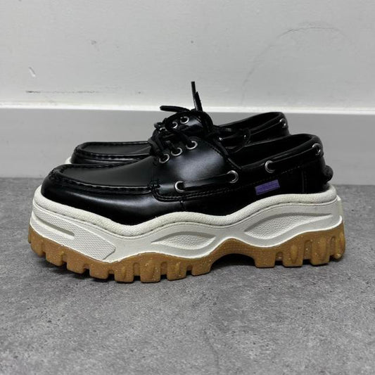 Eytys black Mykonos loafers platform shoes