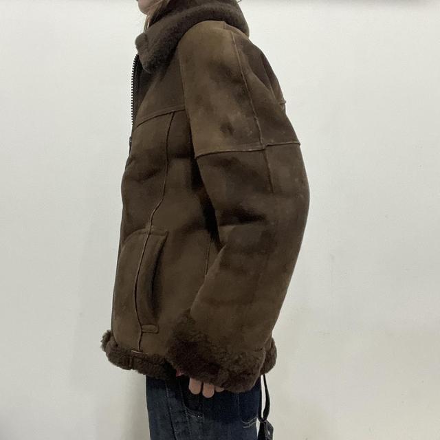 Brown Shearling aviator jacket