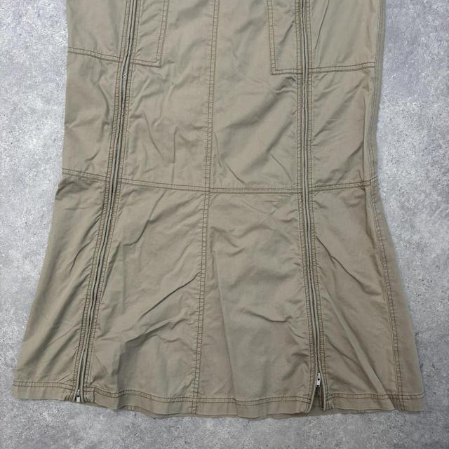 Cargo tan maxi skirt