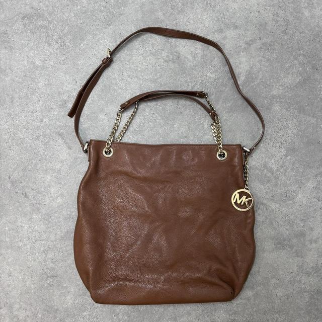 Tan leather micheal Kors