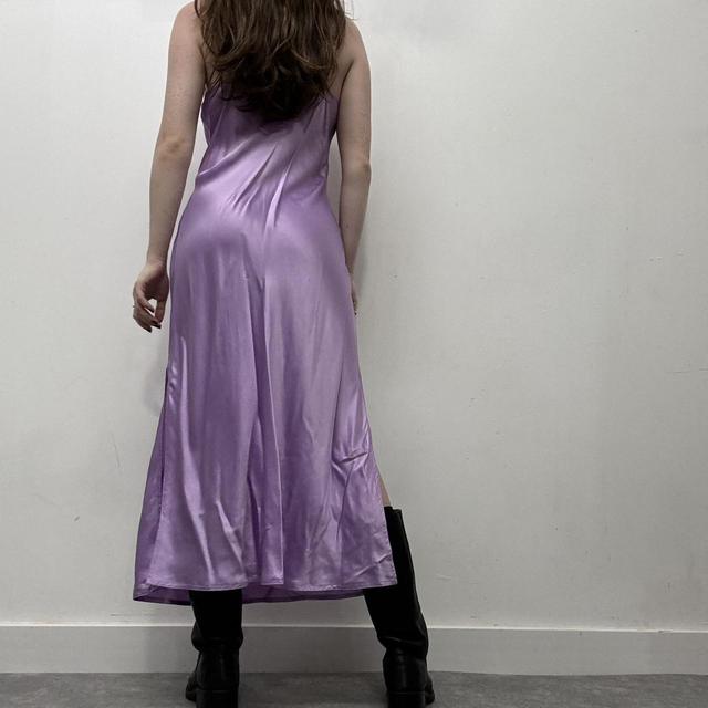 Silk lace slip dress