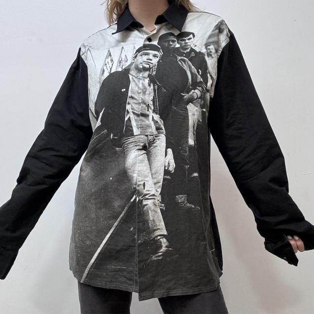 Punk graphic printed shirt