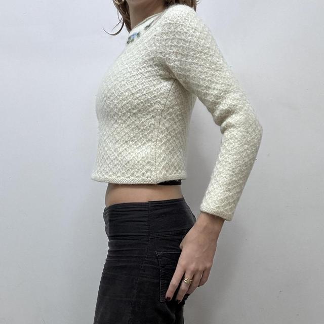 Prairie cable knit embroidered jumper