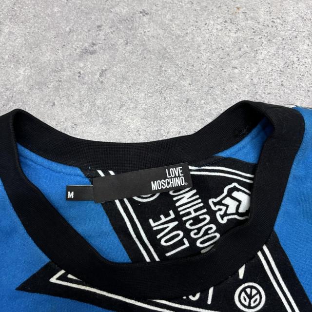 Oversized moschino printed jumper