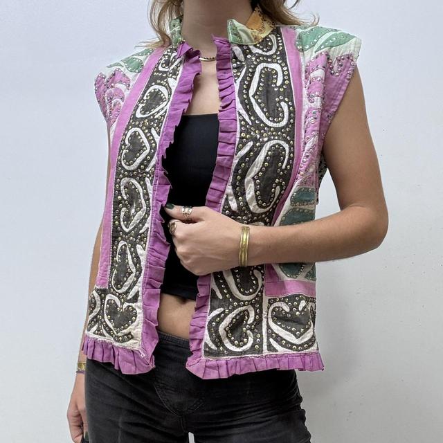 Patterned paisley hippy waistcoat
